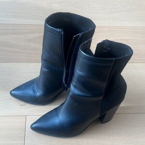 Faux Leather and Suede Boots size 5.5